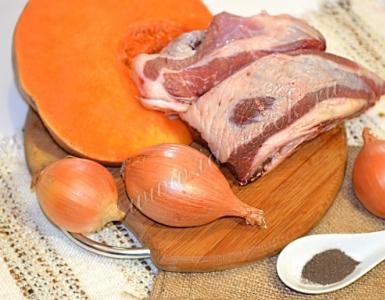 Говядина тушёная с тыквой Тыква с говядиной рецепты приготовления